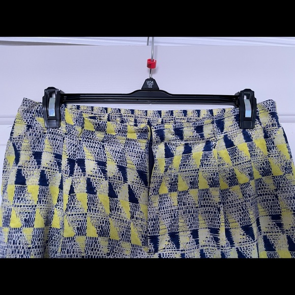 Sparkle and Fade Yellow Navy Patterned Pants - Picture 7 of 11